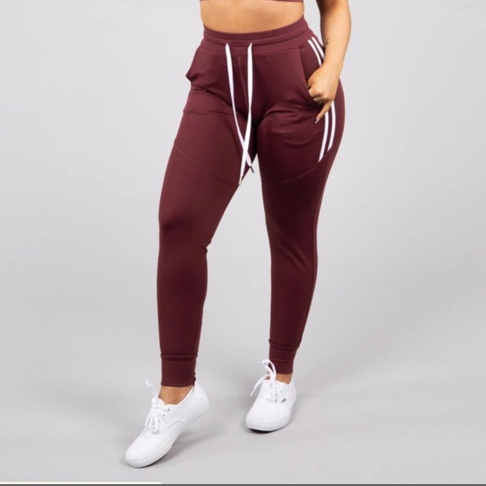 Red joggers